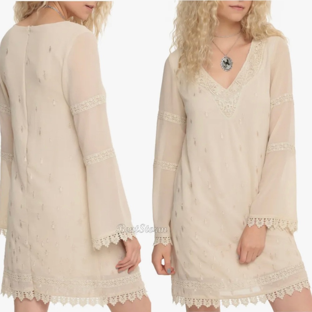 BBC Orphan Black Helena Wedding Dress Cream Long Sleeve EXCLUSIVE large